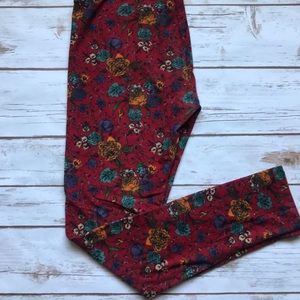 Lularoe Leggings Floral OS
